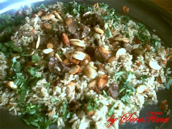 Плов с мясом продукты: - 500 гр мяса (я брала говядину) - полголовки чеснока - луковица большая - 3...