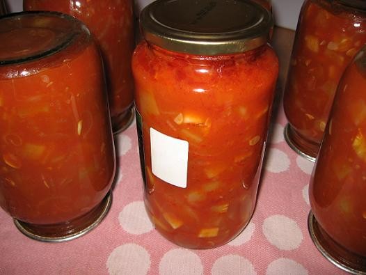 Лечо из кабачков