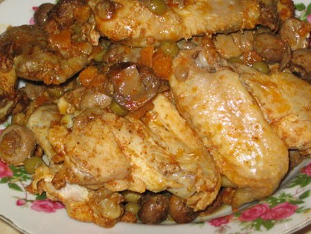 Салат с крабами под кунжутным соусом от Carina с кукинга Крылья, запеченные с горошком, морковкой и... - 3