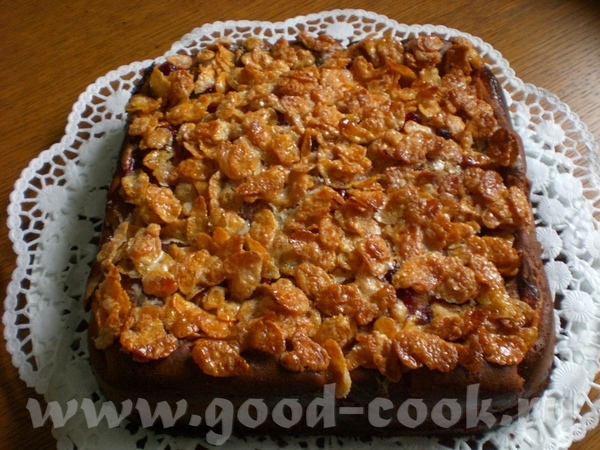 Apfel-Preiselbeer-Kuchen mit Cornflakes -     - 6