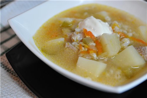 Рассольник в мультиварке
