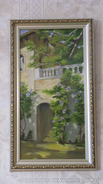 Солнечный уголок, холст, масло, 20 на 40