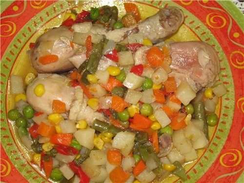 я с фотографиями супчик из сердечек и куринные голени с овощами - 2