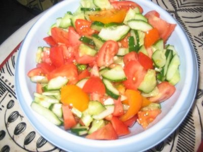 Какие вкусности вокруг У нас вчера была Жареная рыба с овощами с пюрешкой и овощным салатом - 2