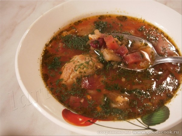 борщ с фасолью