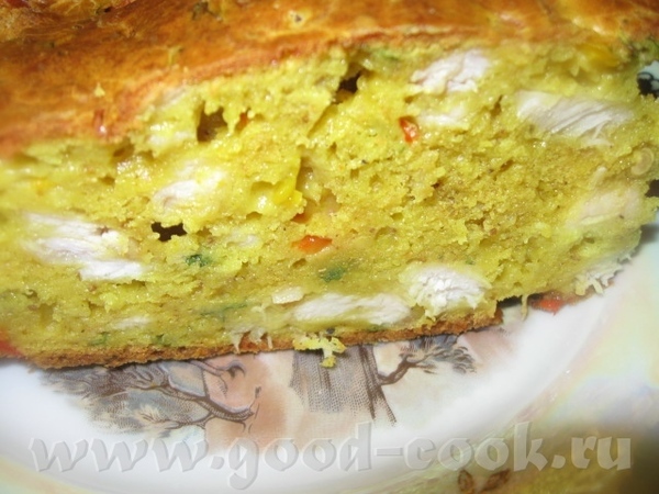 ПИРОГ С КУРИЦЕЙ, КАРРИ, СЫРОМ И БОЛГАРСКИМ ПЕРЦЕМ Вкусный и сытный кекс-пирог с ароматом карри и ку...
