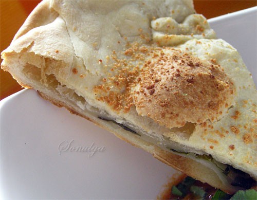 К кальмарам , я испекла вот такую простую сырную лепешку - focaccia al formaggio
