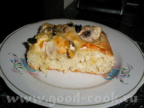 ПИЦА с морепродуктами и грибами Тесто дрожжевое - 2
