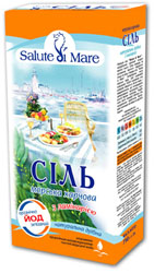 Я из последней поездки в Киев привезла соль морскую пищевую с ламинарией
