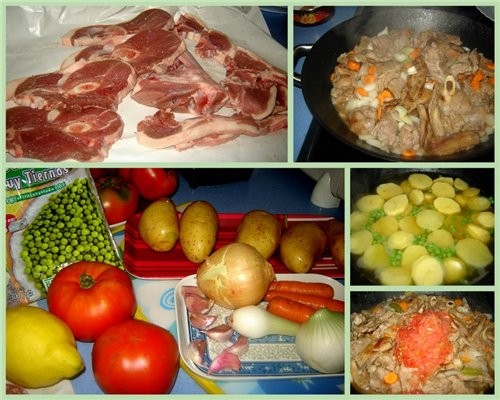 Guiso de cordero con patatas Тушеная баранина с картофелем Продукты: Баранина - 1 кг (мне нравится... - 2