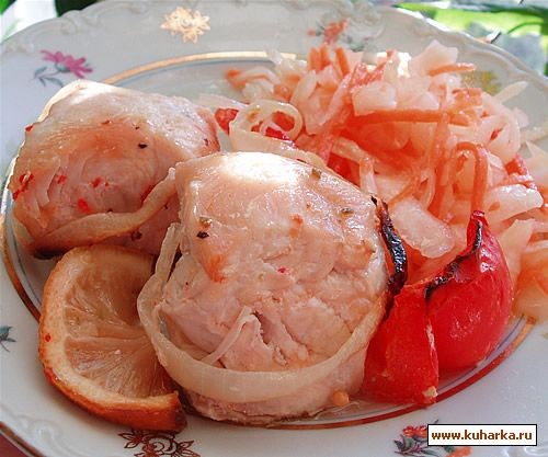 Ребрышки с чесноком и лимоном с картофельным пюре и грибочками Гречка с отварным языком - 5