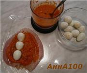 Балобастики "яйца итальянских гномов" (куриные грудки с перепелиными яйцами в томатном соусе) 4 фил... - 2