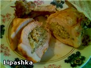 лови: Свиная котлета с начинкой из творога и зелени, запеченная в фольге Взять свиную котлету (мясо...