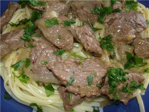 МАКАРОНЫ LUBELLA С ГОВЯДИНОЙ Отварить как обычно макароны