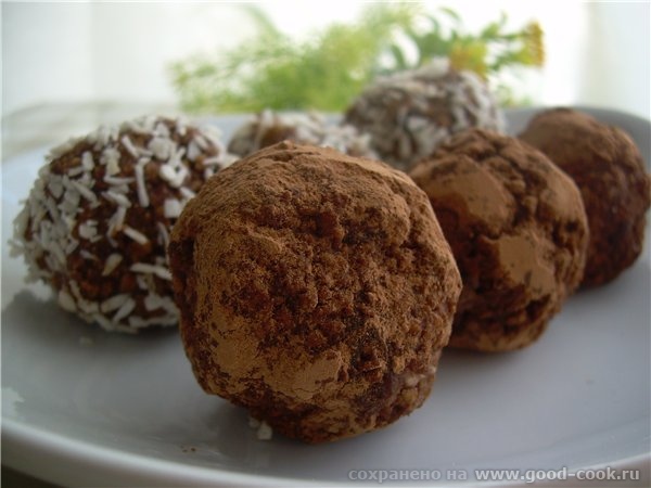 Скандинавские шоколадные трюфеля / Scandinave boulettes au chocolat