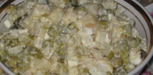 Оливье Лобио с кунжутом - 3