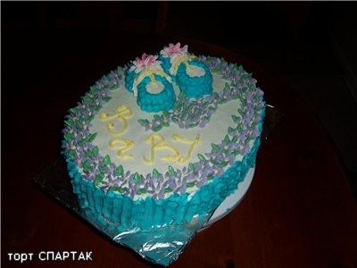 девочки вот и мой тортик,только тёмненький,фото не вышло