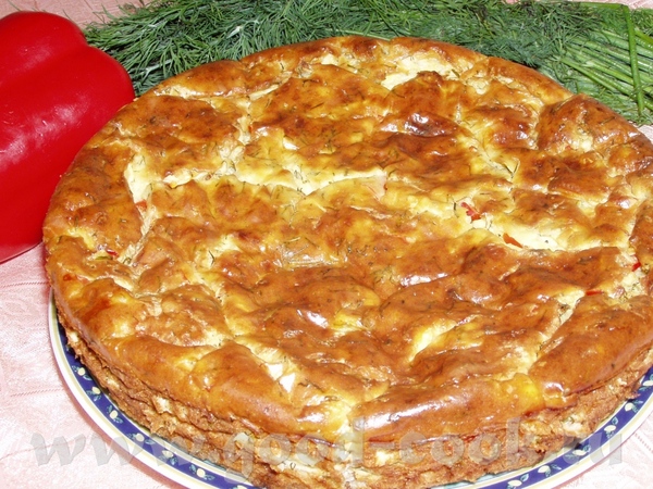 Творожно-сырная запеканка с укропом и сладким перцем Тесто: 35 г маргарина комнатной темп-ры 2 ст
