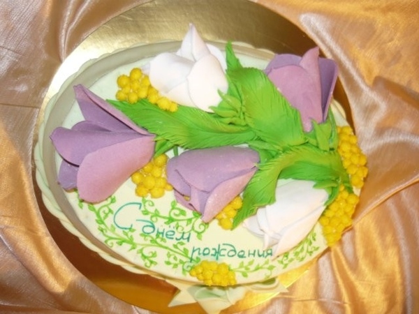 торт весенний букет - 3