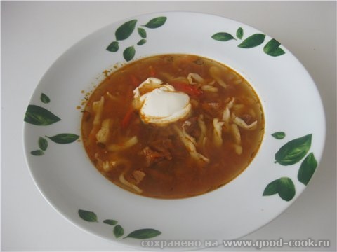 И на обед был очень вкусный Лагман по - домашнему