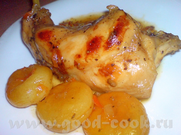кролик с яблочками кролик с овощами кролик с розмарином и изюмом кролик в вине с курагой - 4