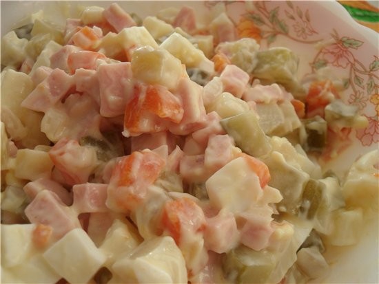 Оливье Картофель жареный
