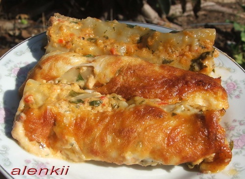 Канелони с мясом под сливочно-томатным соусом (от мужа) Какая вкуснота