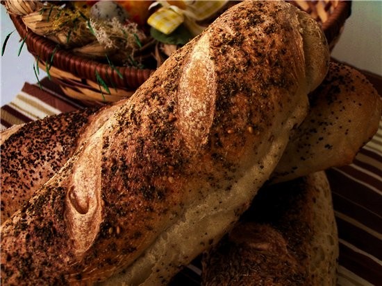 Несу спасибо Оле,за Багеты на мой вкус , вкусные,нам очень понравились