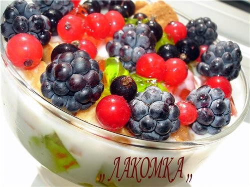 ДЕСЕРТ ,, ЛАКОМКА ,, 1 пачка желе киви (полуфабрикат), 1 п