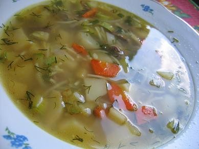 суп по домашнему картофель,морковь,кабачки,цветную капусту(у меня не было) ,лук обжарить чтобы появ...