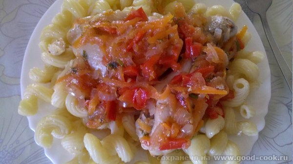 курица в овощном маринаде