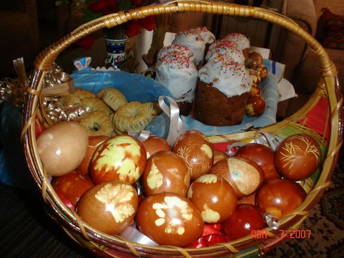 Девочки,вот мои Куличи,пасхальные яички и кайк Маамуль(арабская праздничная выпечка) - 3
