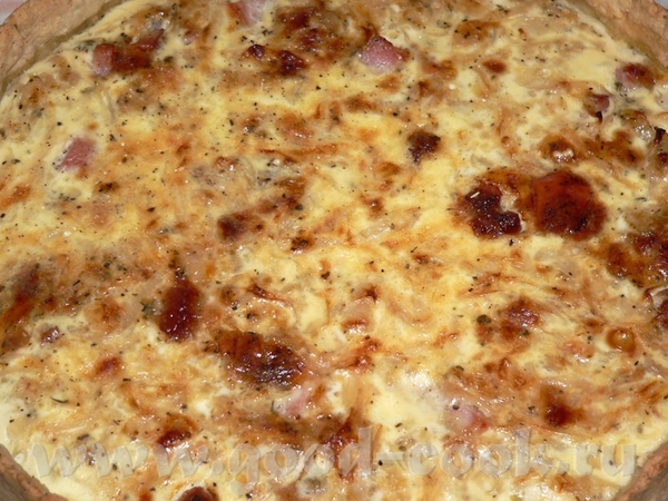 Krautkuchen mit gerдuchertem Schweinefleisch Капустный пирог с копченой свининой Приготовлен по кни...