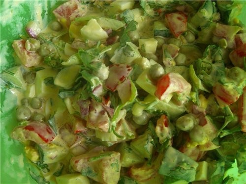 вот,что сегодня приготовила: КРЕВЕТКИ В КЛЯРЕ САЛАТ ПРОСТО И ВКУСНО - 2