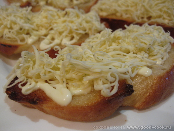 Гренки с плавленым сыром