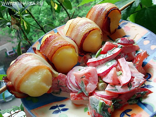 "КАРТОФЕЛЬ С БЕКОНОМ И ЛУКОМ"