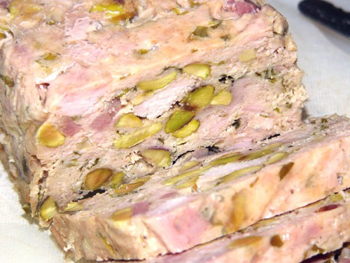 Ballotine de Volaille aux Pistaches Пашетет из курицы