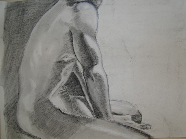Ща я вам навалю своих рисунков Figure drawing типа надо было вписать в лист, чтобы фигура касалась... - 2