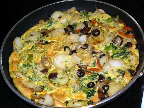    ,     Frittata