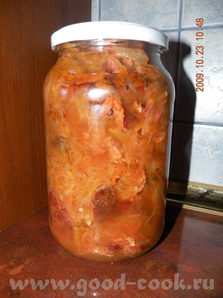 А вот и баночки с бигосом