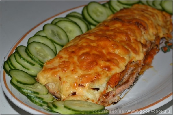 ЗАПЕЧЁННАЯ РЫБА ПОД СЫРНОЙ КОРОЧКОЙ