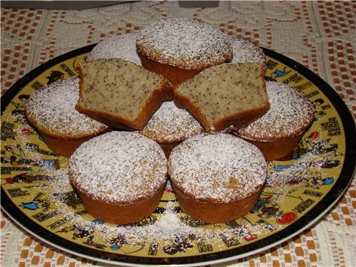 Алёнка, спасибо большое за очень вкусные КЕКСИКИ БАНАНОВЫЕ С МАКОМ