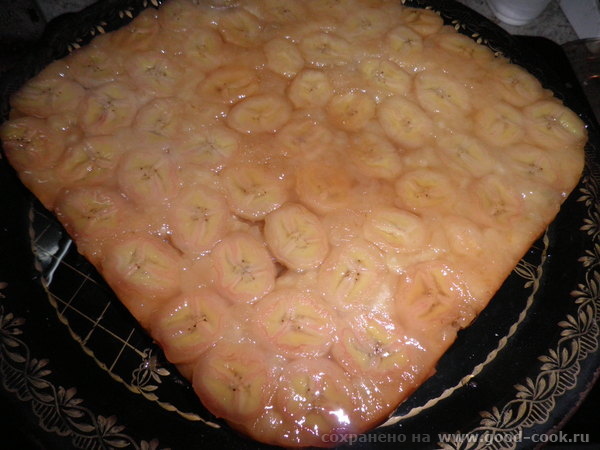 Пирог с бананом и карамелью