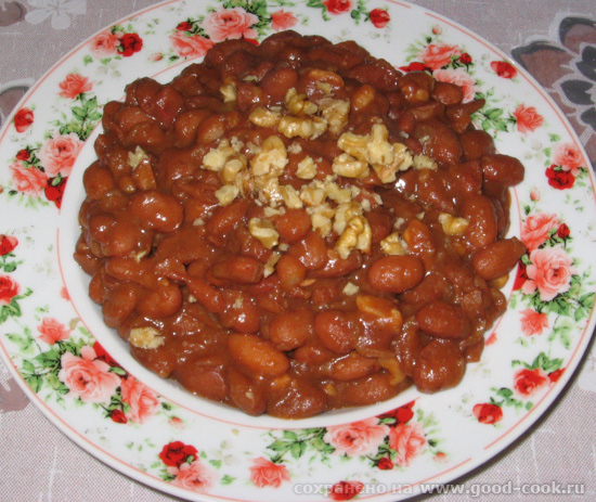фасоль с орехами
