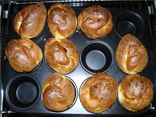 ПУСТЫЕ БУЛОЧКИ(POPOVERS) от Я делала в форме для маффинов - 3