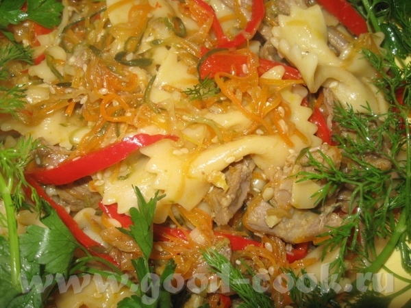 МАКАРОНЫ ПО- КИТАЙСКИ С МЯСОМ Вкусное сытное блюдо с макаронными изделиями, которое вполне можно го...