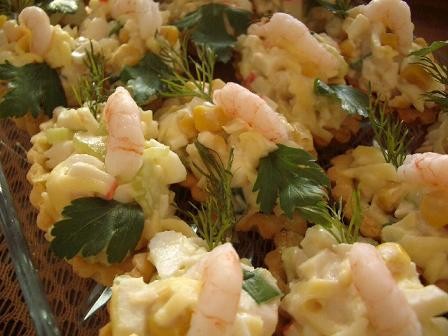 селедочная шуба салат с крабовыми палочками и креветками от Ayn с КТ - 2