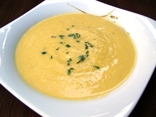 Очень сбалансированный и легкий суп Spaghetti Squash Apple Soup -Суп из тыквы с яблоком 1 лук-порей...