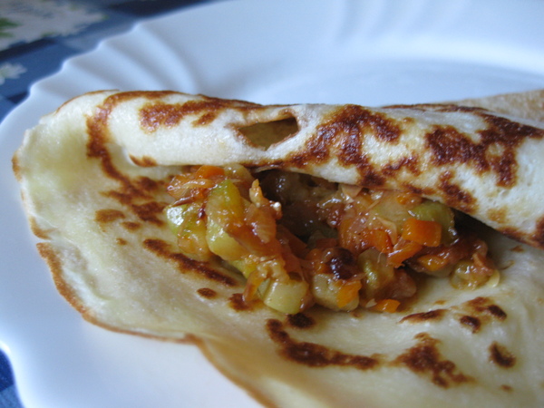 Блинчик с кабачковой икрой