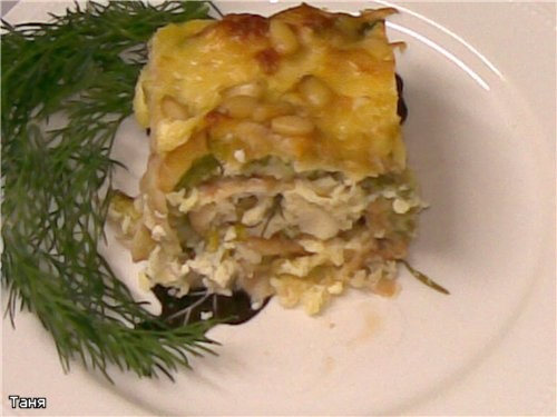Запеканка из капустных и кабачковых оладий с мясом Мясной "кирпичик"с грибами,сыром и еще - 7